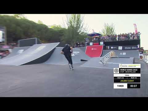 Julien Cudot | 3rd place - WS Roller Freestyle Park World Cup Men Final | #FISEMontpellier 2022