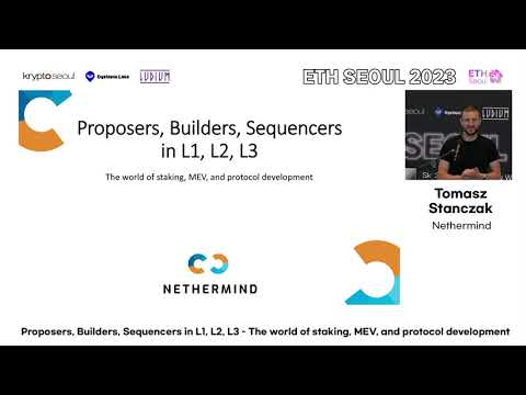 Tomasz Stanczak on Protocol development, Staking, MEV, Proposers and Sequencers