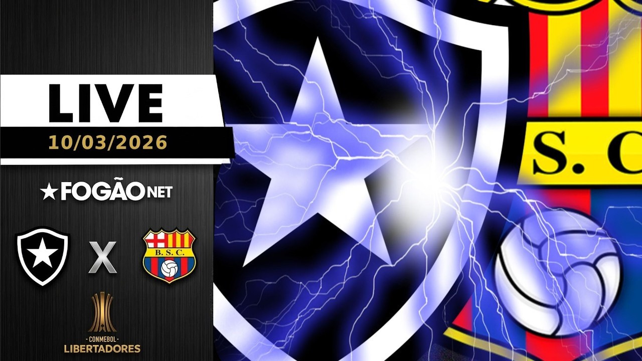 LIVE | Pré-jogo de Botafogo x Barcelona-EQU pela volta da terceira fase da Libertadores