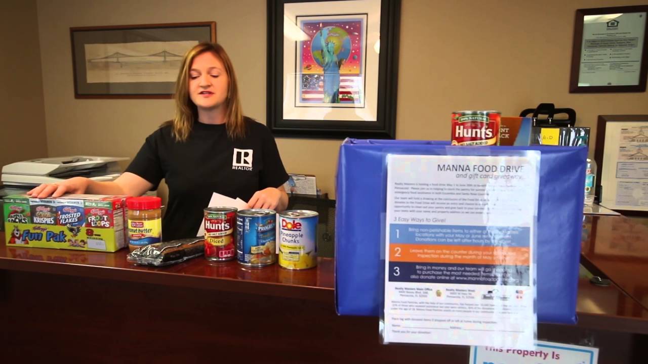 Annual Food Drive to Benefit Manna Food Pantries