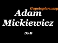 Do M Adam Mickiewicz 