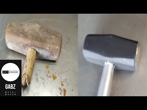 Old Sledgehammer Restoration (metal handle) | GabzWorkshop