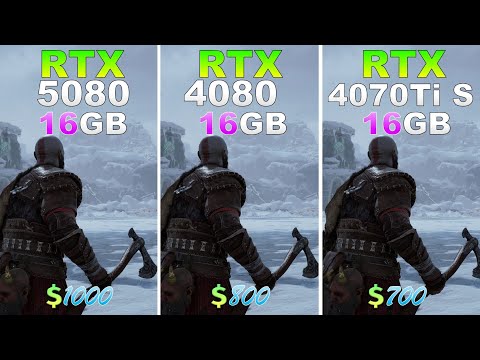 RTX 5080 vs RTX 4080 vs RTX 4070 Ti Super - Test in 10 Games
