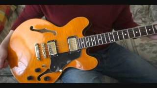 Video thumbnail for Hamer Echotone Aztec Gold over Flame Maple Semi-Hollow Part 1 by Patrick Larson