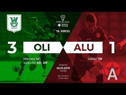 15.krog: Olimpija - Aluminij 3:1 ; Prva liga Telekom Slovenije 2019/2020