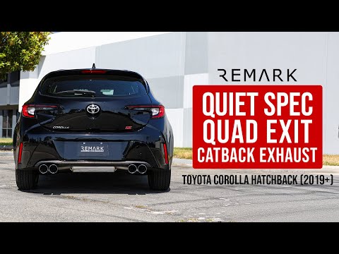 REMARK Quiet Spec Quad Exit Catback Exhaust - Toyota Corolla Hatchback 2019+