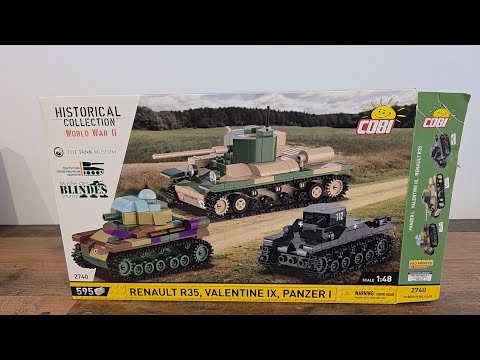 Panzerchen zum Snacken - Cobi 2740 Renault R35, Valentine IC, Panzer I