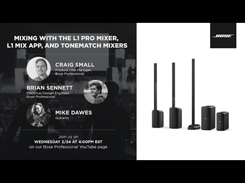 Mixing with the L1 Pro Mixer, L1 Mix app, and ToneMatch Mixers