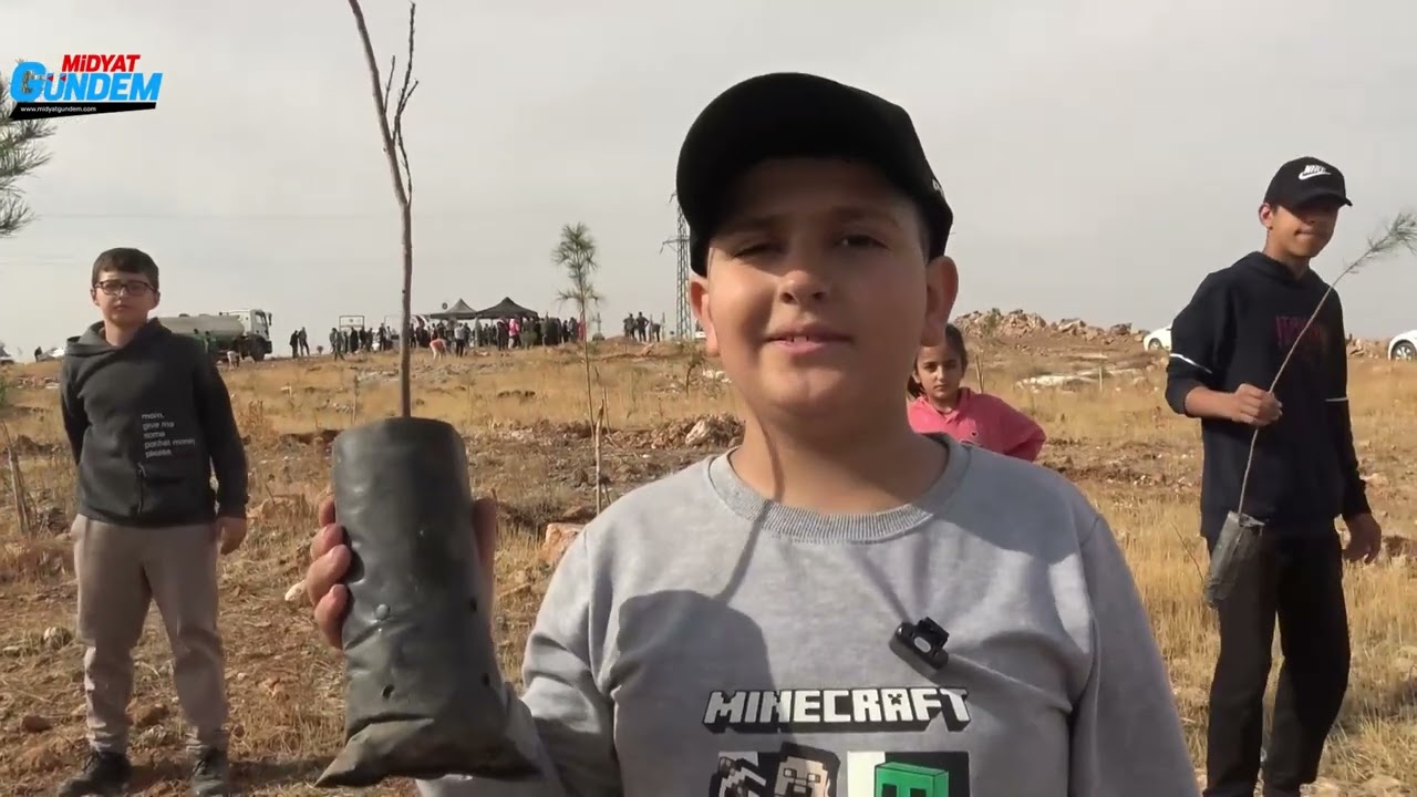 Midyat’ta Milli Ağaçlandırma Günü: 400 Fidan Toprakla Buluştu