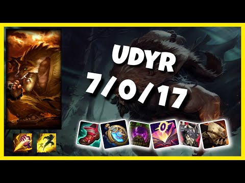Udyr 11.3 S11 Jungle Challenger Replay (7/0/17) - KOREAN