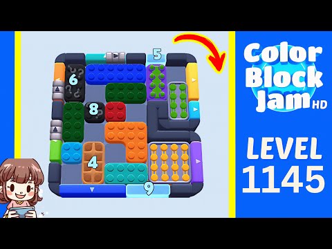 Color Block Jam Level 1145 Solution Walkthrough