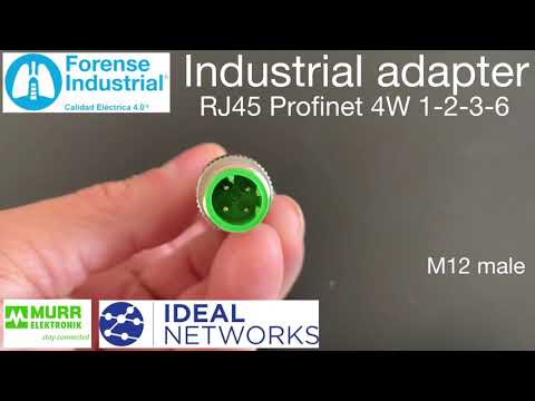 Adapter RJ45 PROFINET M12 male