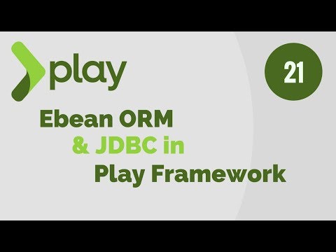 Play Framework Tutorial 21| Enable Ebean ORM JDBC Support