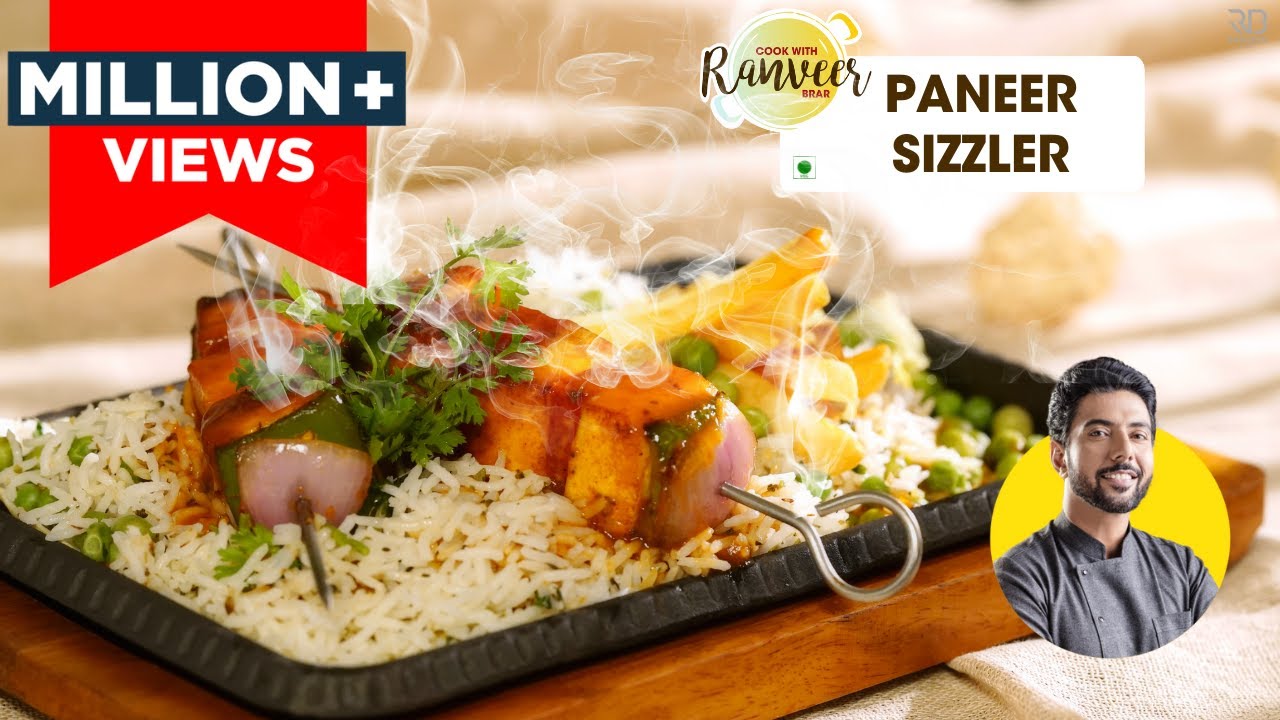 Easy Paneer Sizzler at home | पनीर शाश्लिक सिज़्ज़्लर | Restaurant style dish | Chef Ranveer Brar