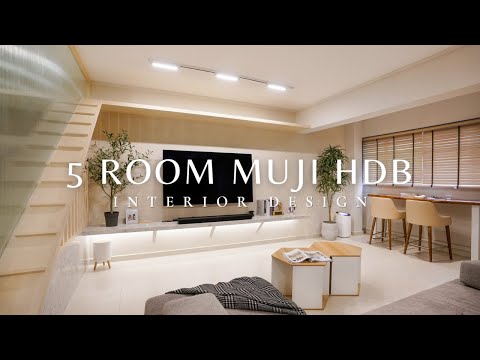 Inside a 5 Room Muji Smart Home | Resale HDB Renovation Singapore Interior Design | Spouse The House