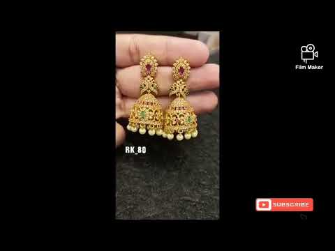 Ad Stone Jhumka and mattal