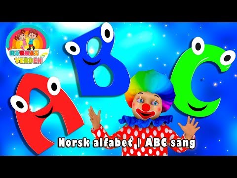 Norsk alfabet | ABC sang | Alfabetsang | Norwegian Alphabet Song | Norske Barnesanger