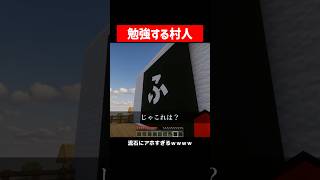 村人に、授業してみた。 #マイクラ #マインクラフト