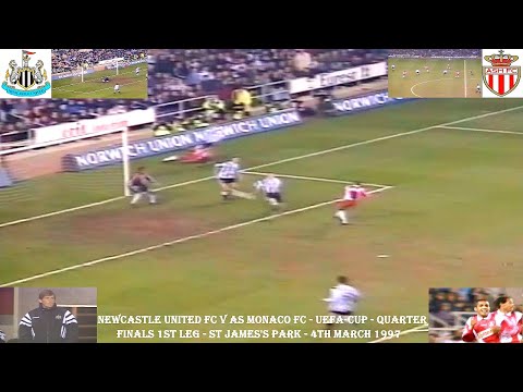 NEWCASTLE UNITED FC V AS MONACO FC – UEFA CUP CUP – QUARTER FINAL 1ST LEG – 1997 – ST JAMES’S PARK