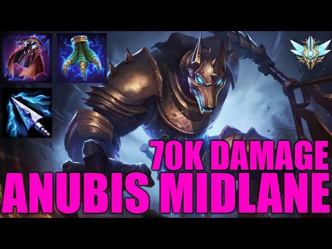 Anti-heal can't even stop me, Anubis Midlane - Smite Grandmasters Ranked