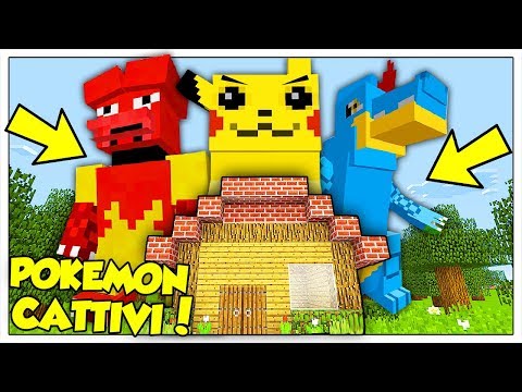 I POKEMON GIGANTI ATTACCANO LA NOSTRA CASA! - Minecraft ITA