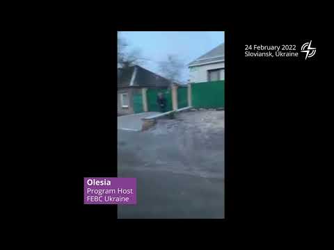 Ukraine War - 24 Feb 2022, Olesia fleeing from eastern Ukraine