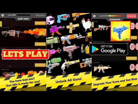 Lets Play Gun Idle, Android Gameplay, Tips and game review - YouTube