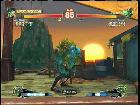 SSF4AE: M.Bison (AOI MOMO) vs. Blanka (Knef2Fusion)     SD