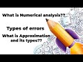 What Is Numerical Analysis Types Of Errors Approximate Numbers Math Precise