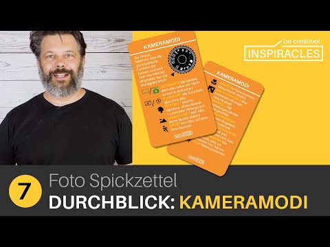 7 Die Kameramodi: P / M / A / T / S / Auto | Fotografieren lernen mit Inspiracles Foto Spickzettel