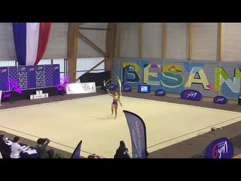 Mélody Gasnier ruban  - Nat B 18 ans et + - France Besançon 2018