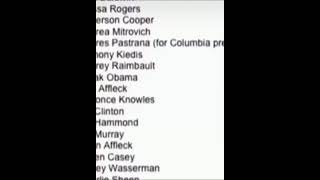 Epstein Island Flight - Passenger list