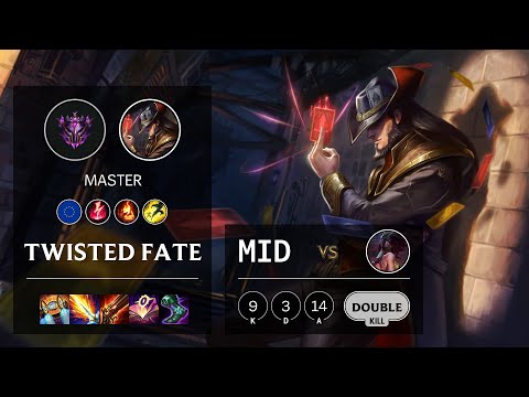 Twisted Fate Mid vs Akali - EUW Master Patch 10.25b