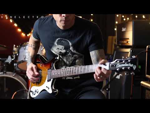 Danelectro 66BT Baritone with Tremolo - Transparent Blue image 9