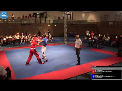 Ländervergleichskampf Bayern-Hessen LC U19m Maik Vollmann (HES) vs Antoni Puskaric (BAY)