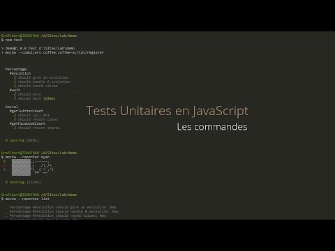 Tests Unitaires en JavaScript 3 11 Lignes de commandes