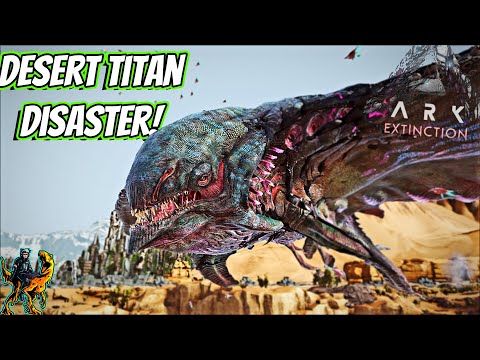 FIGHTING THE FIRST OF THE TITANS THE DESERT TITAN!! || Ark Story Unmodded Ep 140!