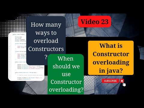 What Is Constructor Overloading In Java In Hindi Constructor Overloading Example In Java