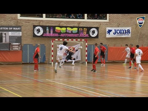Zaalvoetbal samenvatting Groene Ster Vlissingen - FC Marlène 15 april 2016