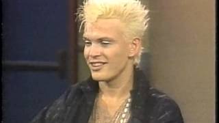 Billy Idol on Letterman, July 24, 1984