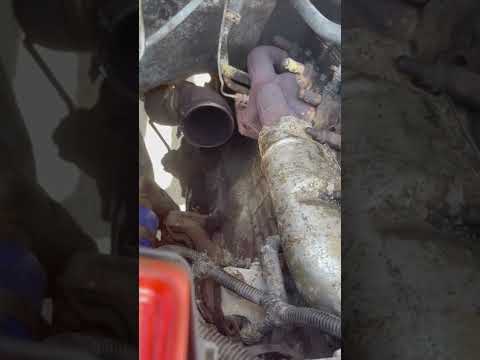 Replacing turbo on a 5.9 Cummins #tiktok #shorts #diesel #viral #dodge #