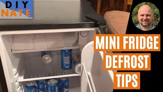 How to Easily Defrost a Mini Fridge with Ice Built Up in Freezer! Instructions & Tips (Igloo FR320)