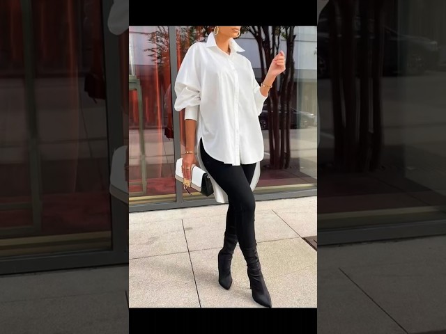 Vídeo relacionado con MUNSKT Camisas Blancas de para Mujeres,Top de Manga Larga Botón Casual,Tops Básicos Estirables Encajados para Negocios de Oficina (FR/ES, Letras, L, Regular, Regular, Estándar, Blanco)