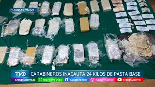 En Chimbarongo, Carabineros detiene a una mujer e incauta más de 24 kilos de pasta base de cocaína
