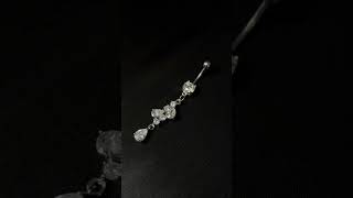 Luxusní piercing do pupíku s kamínky v různých barvách MCDZ312 InfinityPierce