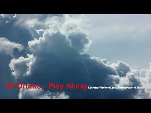 Den Naben Rhythm Djuns & Djembe Pattern #1 Play-Along Backing Track 115bpm 4K