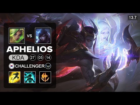 Aphelios vs Zeri ADC - KR Challegner - Patch 13.7 Season 13