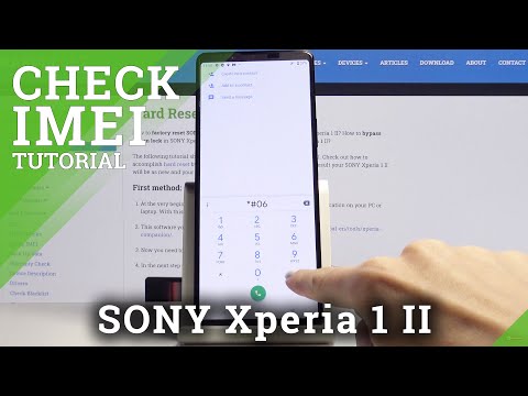 How to Find IMEI and SN in SONY Xperia 1 II – IMEI Status and Serial Number