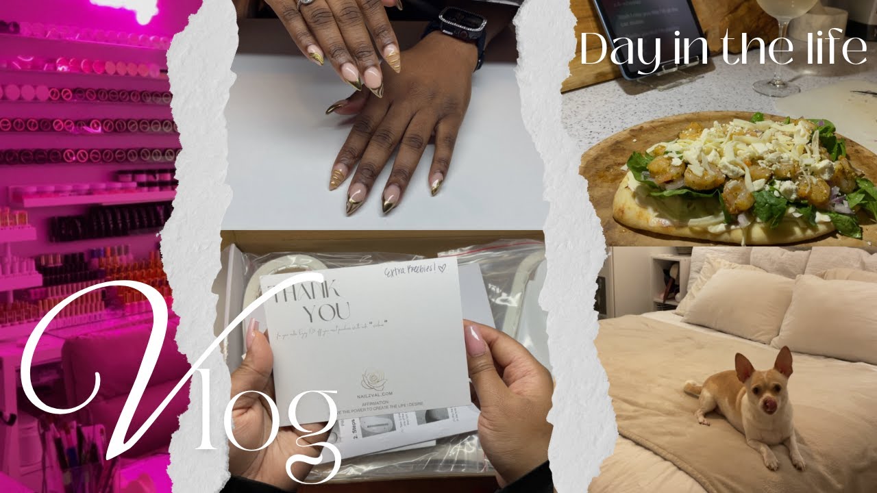 VLOG: DAY IN THE LIFE 1 | BEGINNER NAIL TECH