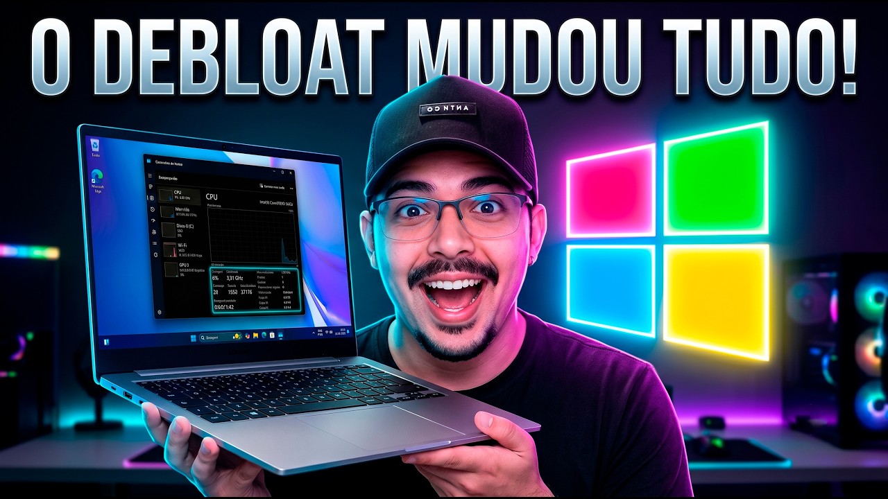 O Windows Ficou Incrível! Debloat do Windows Sem IA, Telemetria e Apps Nativos